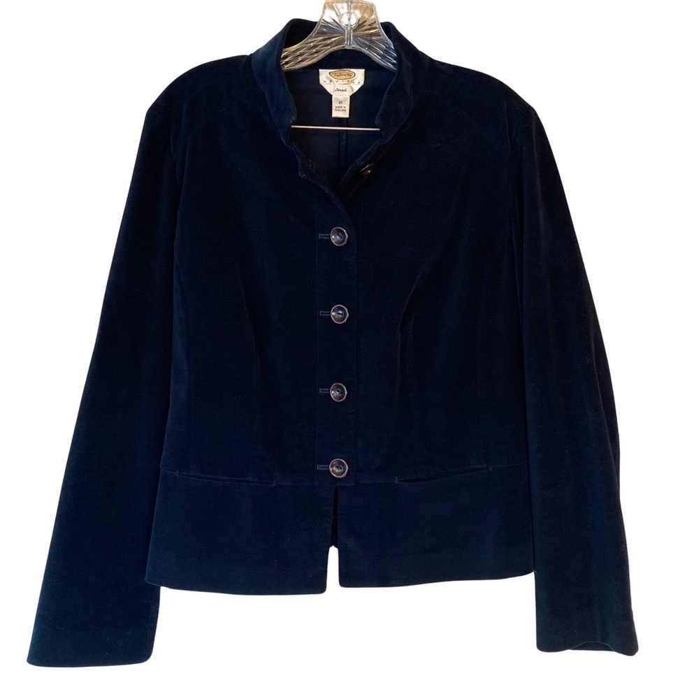 Talbots Petites midnight blue blazer jacket in size 12